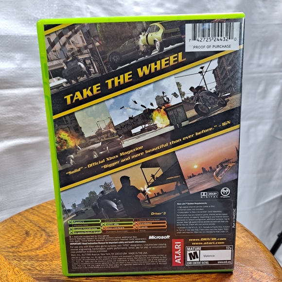 Xbox Driv3r Driver 3 Game - Picture 2 of 5